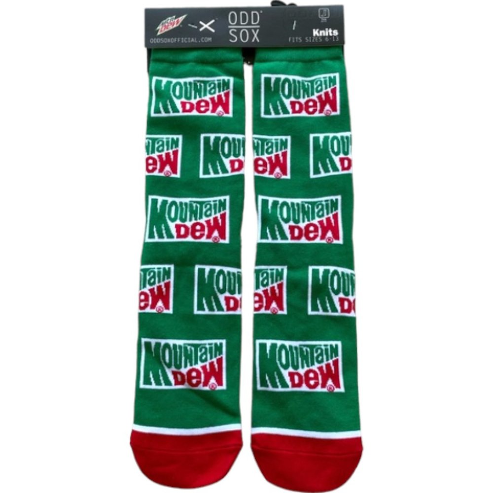 BNWT. Odd Sox-Mountain Dew Design